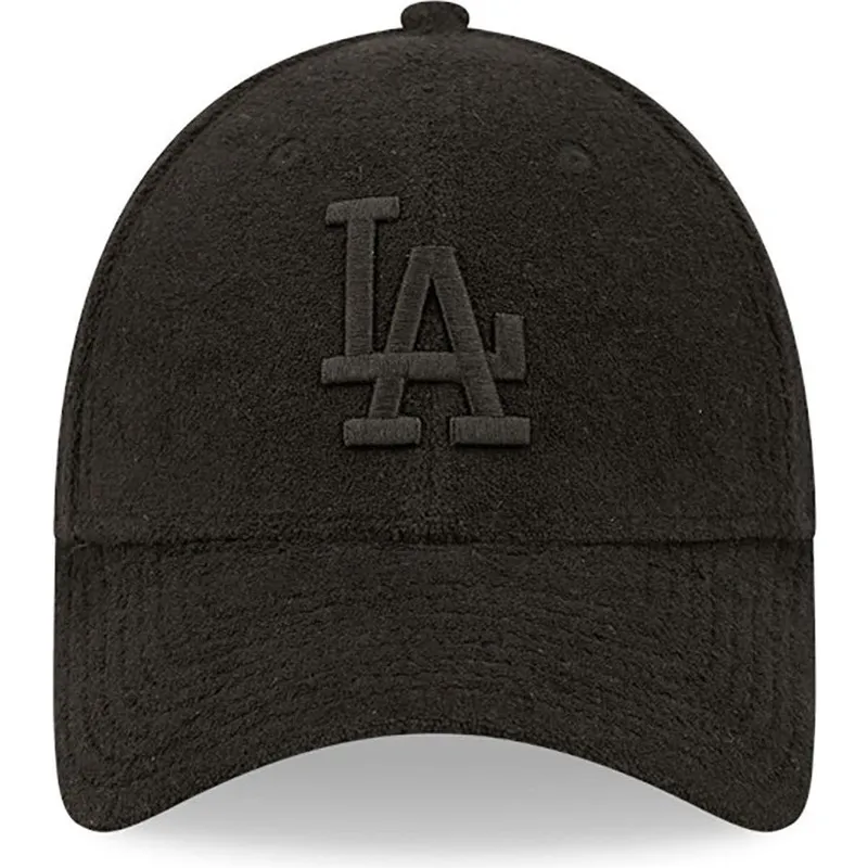 kapa-zaobljena-crna-podesiv-9forty-towelling-los-angeles-dodgers-mlb-new-era