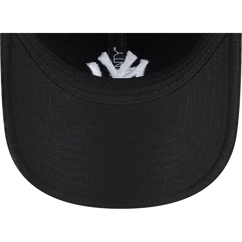 kapa-zaobljena-crna-podesiv-9twenty-herringbone-new-york-yankees-mlb-new-era