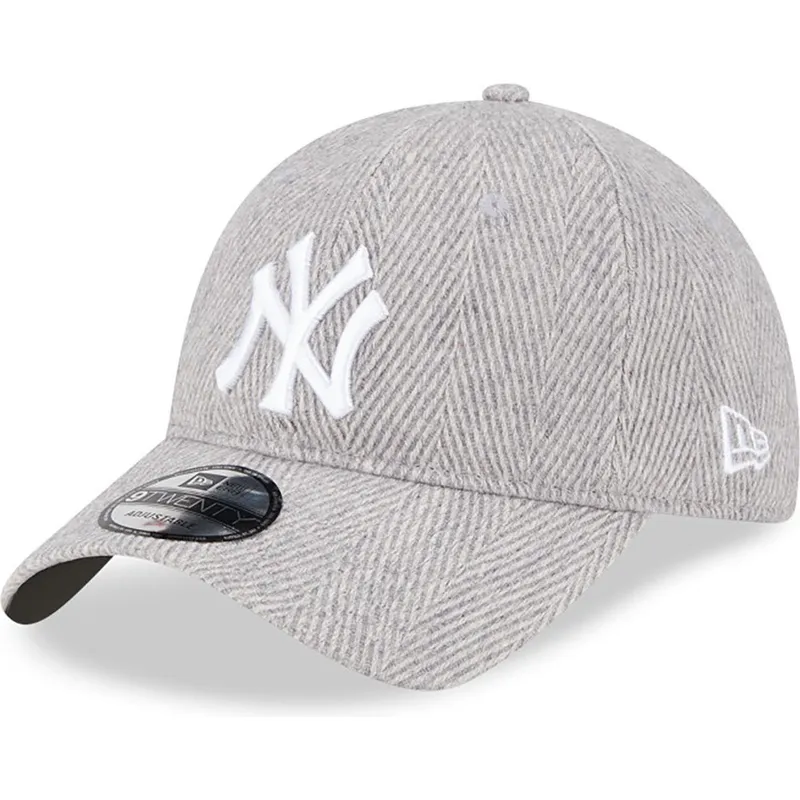 kapa-zaobljena-siva-podesiv-9twenty-herringbone-new-york-yankees-mlb-new-era kapa-zaobljena-siva-podesiv-9twenty-herringbone-new-york-yankees-mlb-new-era