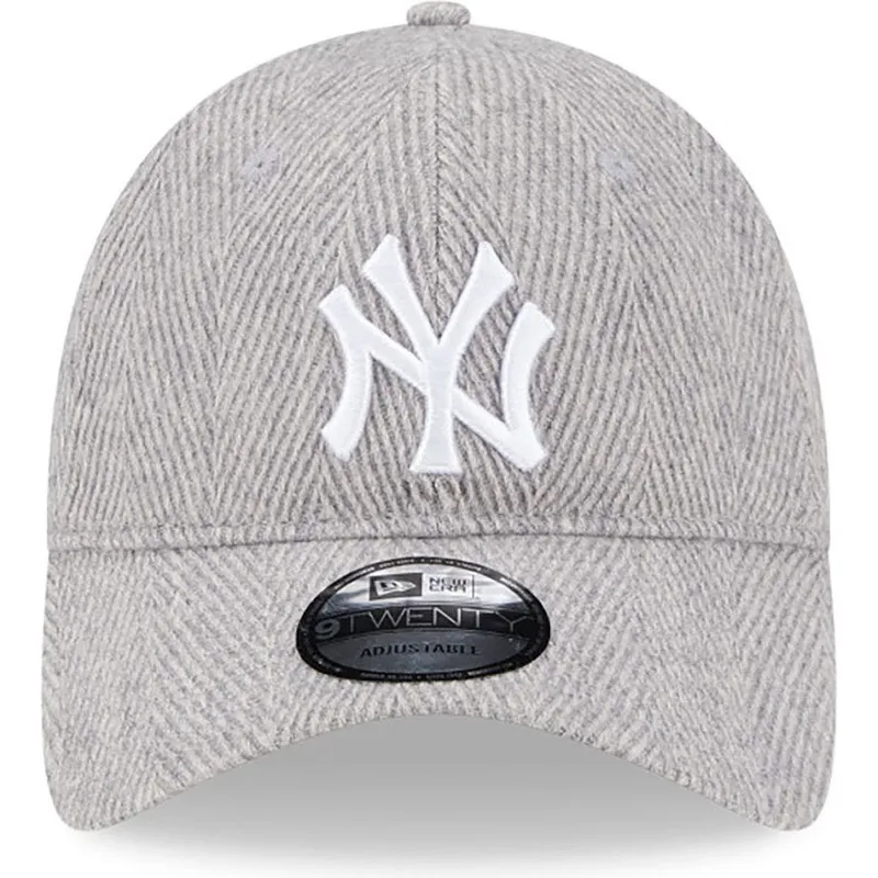 kapa-zaobljena-siva-podesiv-9twenty-herringbone-new-york-yankees-mlb-new-era kapa-zaobljena-siva-podesiv-9twenty-herringbone-new-york-yankees-mlb-new-era