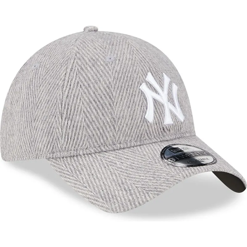 kapa-zaobljena-siva-podesiv-9twenty-herringbone-new-york-yankees-mlb-new-era kapa-zaobljena-siva-podesiv-9twenty-herringbone-new-york-yankees-mlb-new-era