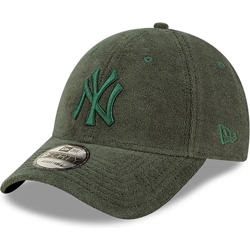kapa-zaobljena-zelena-podesiv-9forty-towelling-new-york-yankees-mlb-new-era