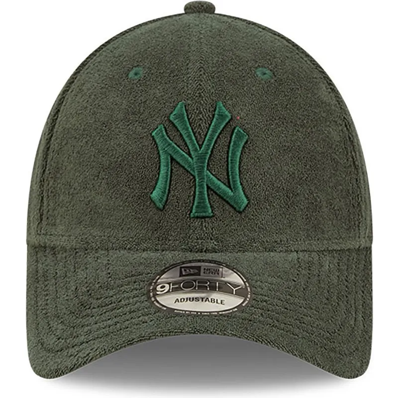 kapa-zaobljena-zelena-podesiv-9forty-towelling-new-york-yankees-mlb-new-era