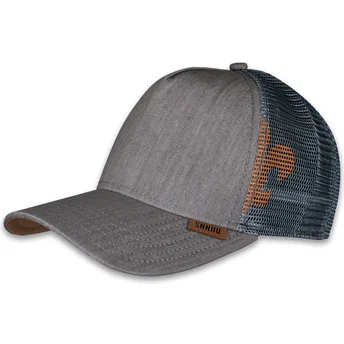 Kapa zaobljena siva snapback HFT Linen 2014 Djinns