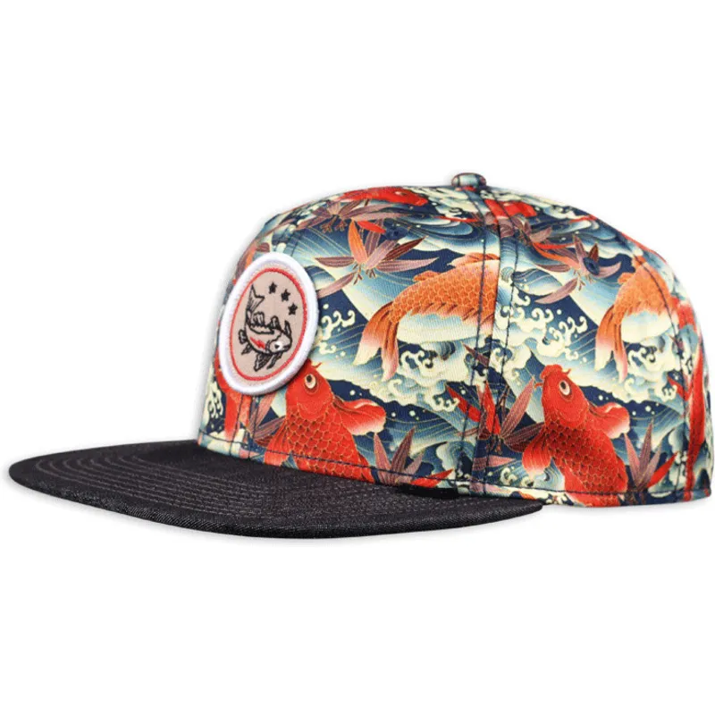 kapa-ravna-visebojno-snapback-koi-linen-djinns kapa-ravna-visebojno-snapback-koi-linen-djinns