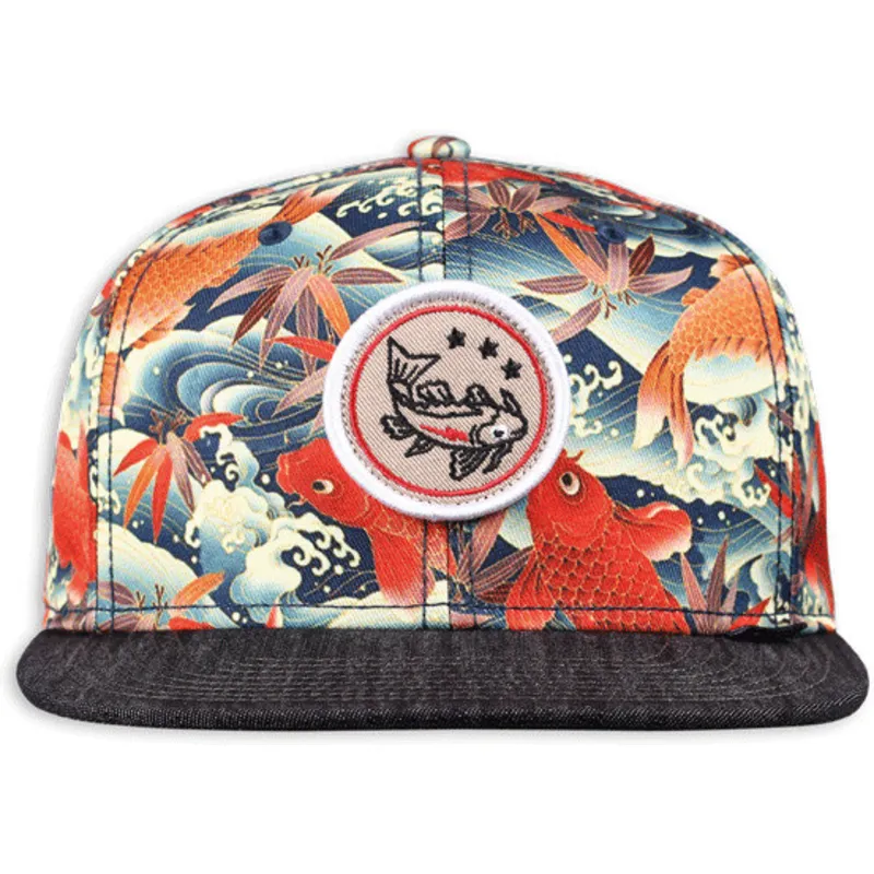 kapa-ravna-visebojno-snapback-koi-linen-djinns kapa-ravna-visebojno-snapback-koi-linen-djinns