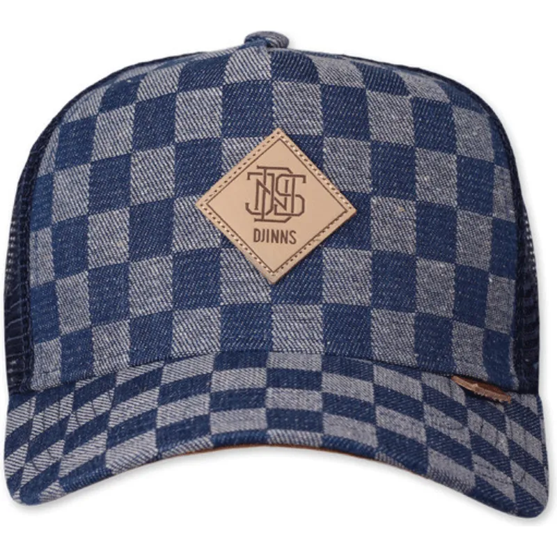 kapa-zaobljena-plava-snapback-hft-denim-check-djinns