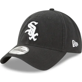 Kape zaobljena crna podesiva traka 9TWENTY Core Classic Chicago White Sox MLB New Era