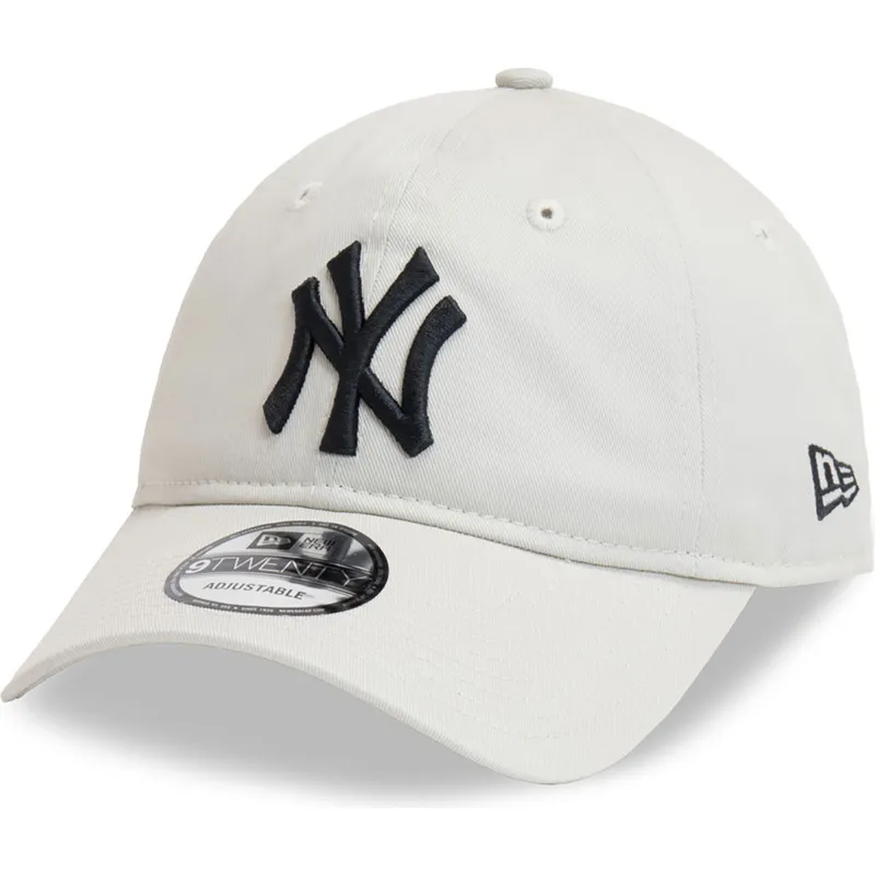 cap-zaobljena-beige-adjustable-strap-negro-9twenty-league-essential-new-york-yankees-mlb-new-era