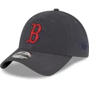kape-zaobljena-siva-podesiva-traka-9twenty-core-classic-boston-red-sox-mlb-new-era