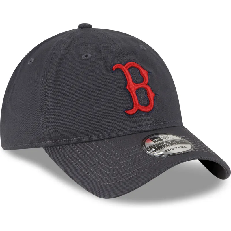 kape-zaobljena-siva-podesiva-traka-9twenty-core-classic-boston-red-sox-mlb-new-era