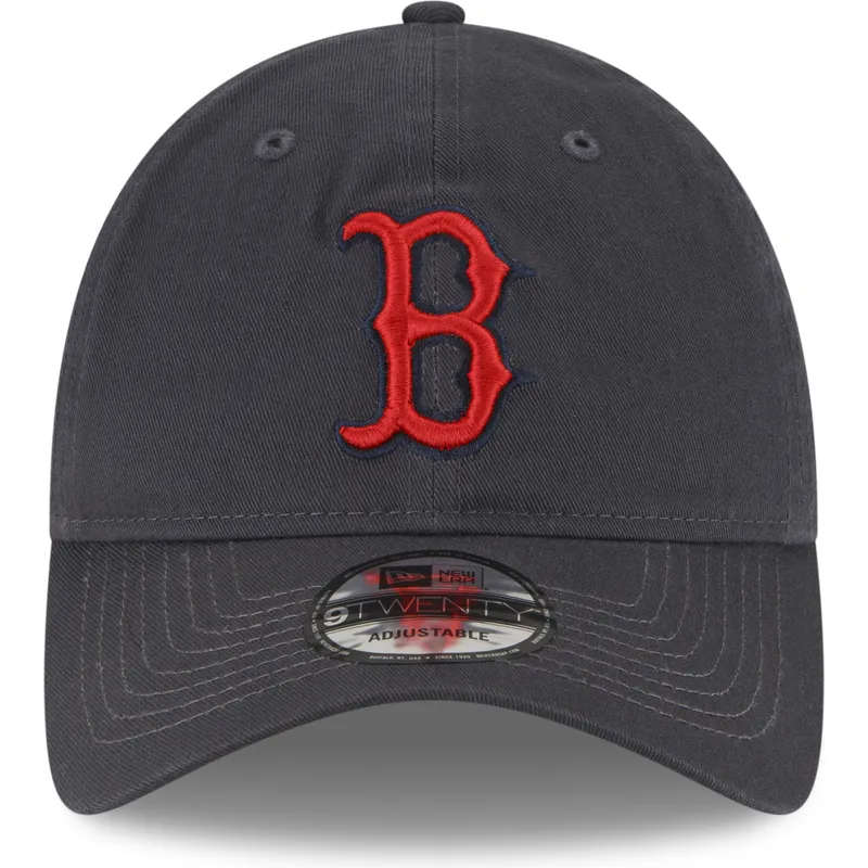 kape-zaobljena-siva-podesiva-traka-9twenty-core-classic-boston-red-sox-mlb-new-era