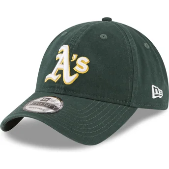 Kape zaobljena zelena podesiva traka 9TWENTY Core Classic Oakland Athletics MLB New Era