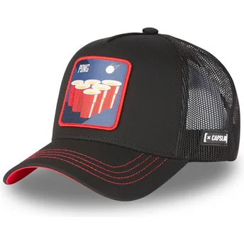 Kapa zaobljena crna snapback BE1 Beer Pong Kokteli Capslab