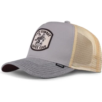 Kapa zaobljena siva snapback Coffee Club HFT Djinns