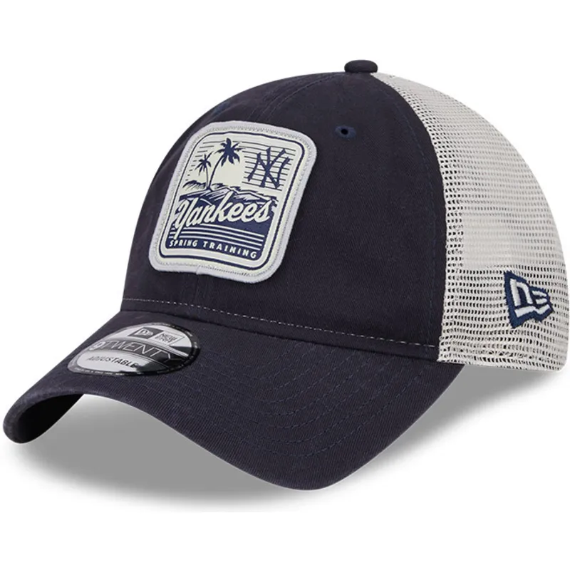 kapa-zaobljena-mornarsko-plava-snapback-9twenty-stripe-new-york-yankees-mlb-new-era
