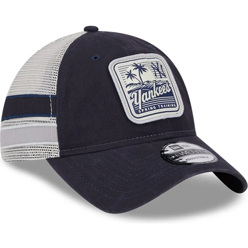 kapa-zaobljena-mornarsko-plava-snapback-9twenty-stripe-new-york-yankees-mlb-new-era