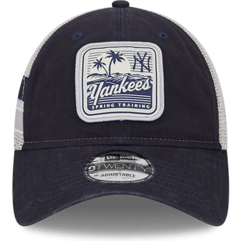 kapa-zaobljena-mornarsko-plava-snapback-9twenty-stripe-new-york-yankees-mlb-new-era