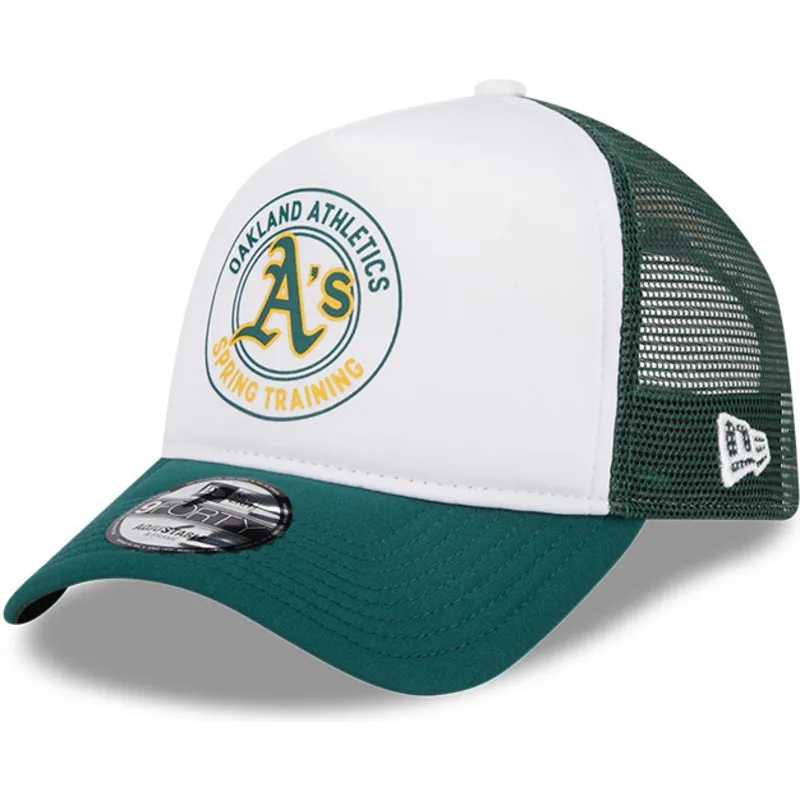 kapa-zaobljena-zelena-snapback-9forty-a-frame-circle-oakland-athletics-mlb-new-era