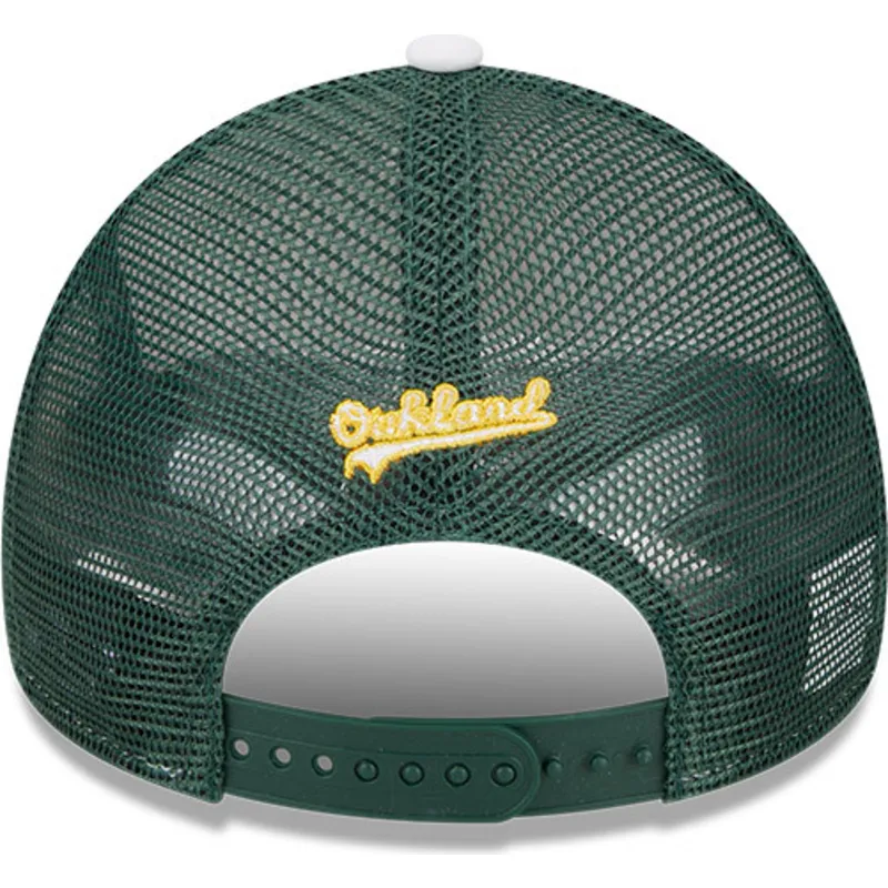 kapa-zaobljena-zelena-snapback-9forty-a-frame-circle-oakland-athletics-mlb-new-era