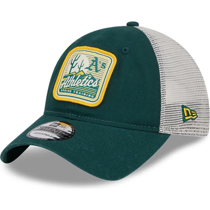 kapa-zaobljena-zelena-snapback-9twenty-stripe-oakland-athletics-mlb-new-era
