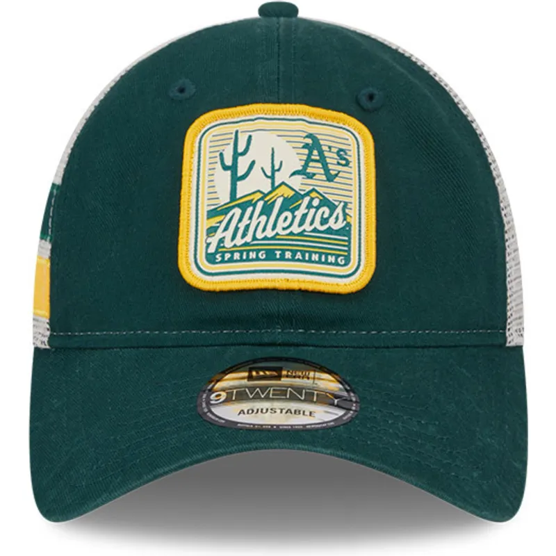 kapa-zaobljena-zelena-snapback-9twenty-stripe-oakland-athletics-mlb-new-era
