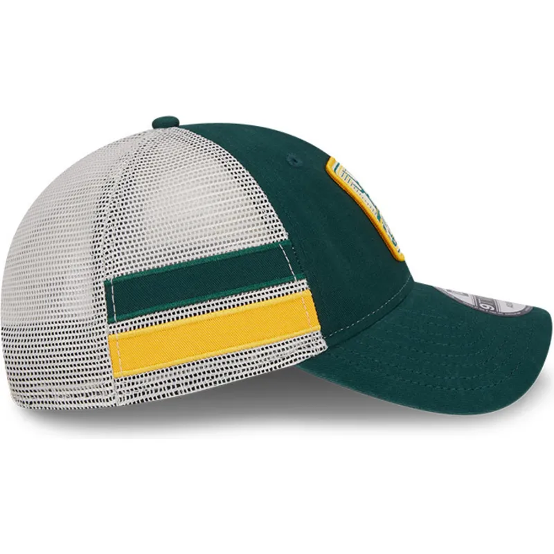 kapa-zaobljena-zelena-snapback-9twenty-stripe-oakland-athletics-mlb-new-era