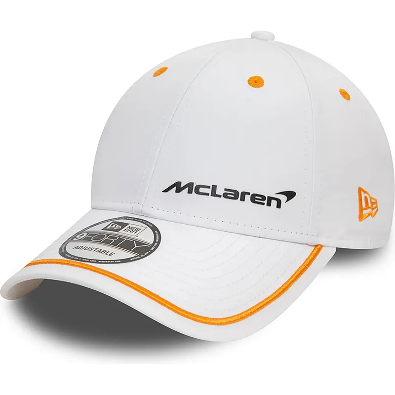 kapa-zaobljena-bijela-podesiv-9forty-contrast-piping-mclaren-racing-formula-1-new-era kapa-zaobljena-bijela-podesiv-9forty-contrast-piping-mclaren-racing-formula-1-new-era