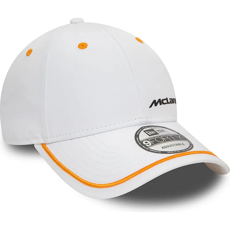 kapa-zaobljena-bijela-podesiv-9forty-contrast-piping-mclaren-racing-formula-1-new-era kapa-zaobljena-bijela-podesiv-9forty-contrast-piping-mclaren-racing-formula-1-new-era