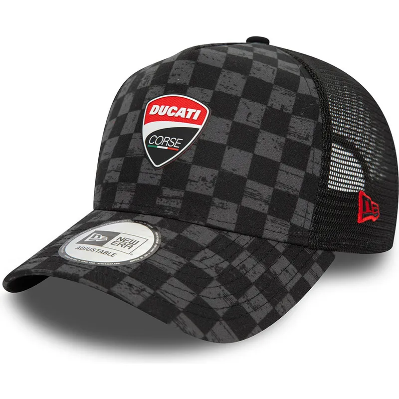 kapa-zaobljena-crna-snapback-9forty-a-frame-all-over-print-check-ducati-motor-motogp-new-era