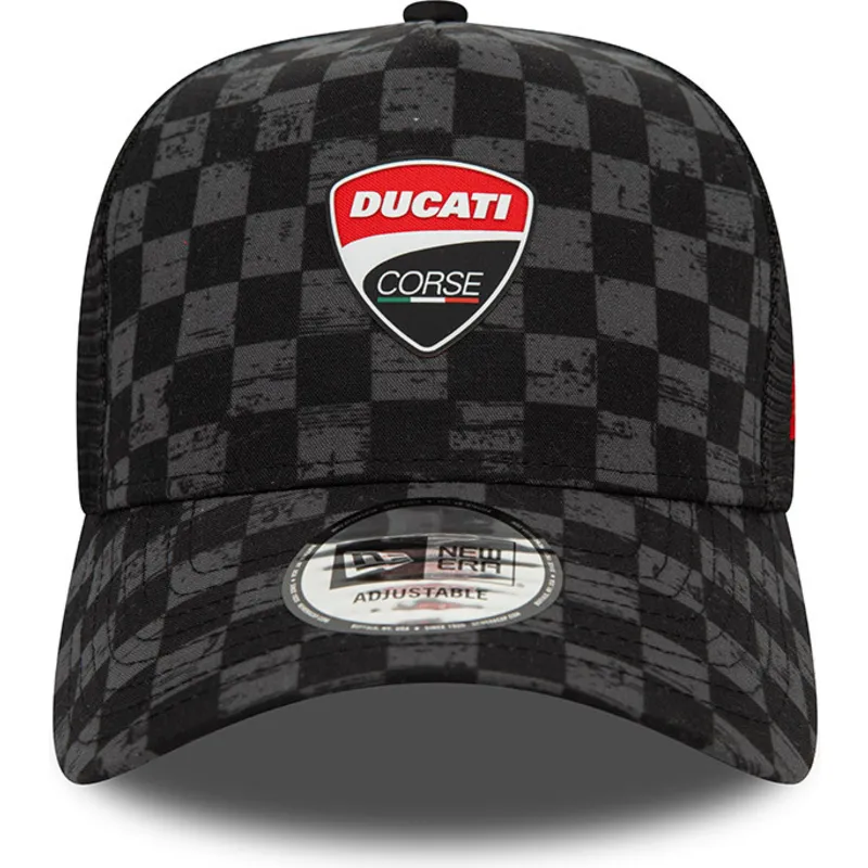 kapa-zaobljena-crna-snapback-9forty-a-frame-all-over-print-check-ducati-motor-motogp-new-era