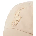 polo-ralph-lauren-curved-brim-big-pony-chino-classic-sport-beige-adjustable-cap-with-beige-logo