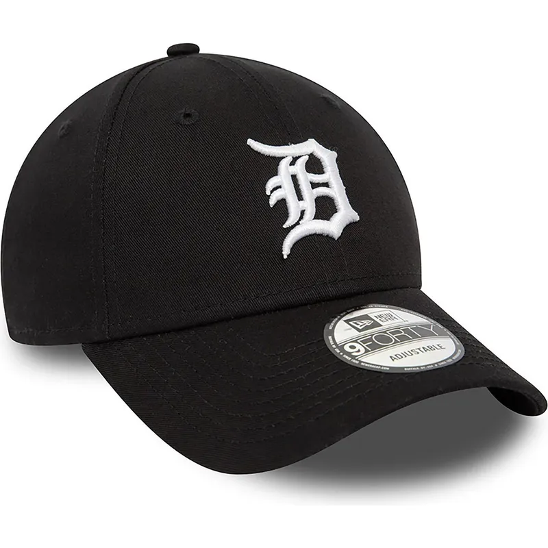 kapa-zaobljena-crna-podesiv-9forty-league-essential-detroit-tigers-mlb-new-era