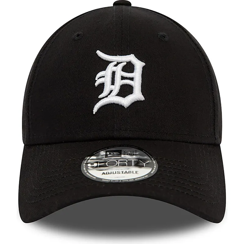 kapa-zaobljena-crna-podesiv-9forty-league-essential-detroit-tigers-mlb-new-era