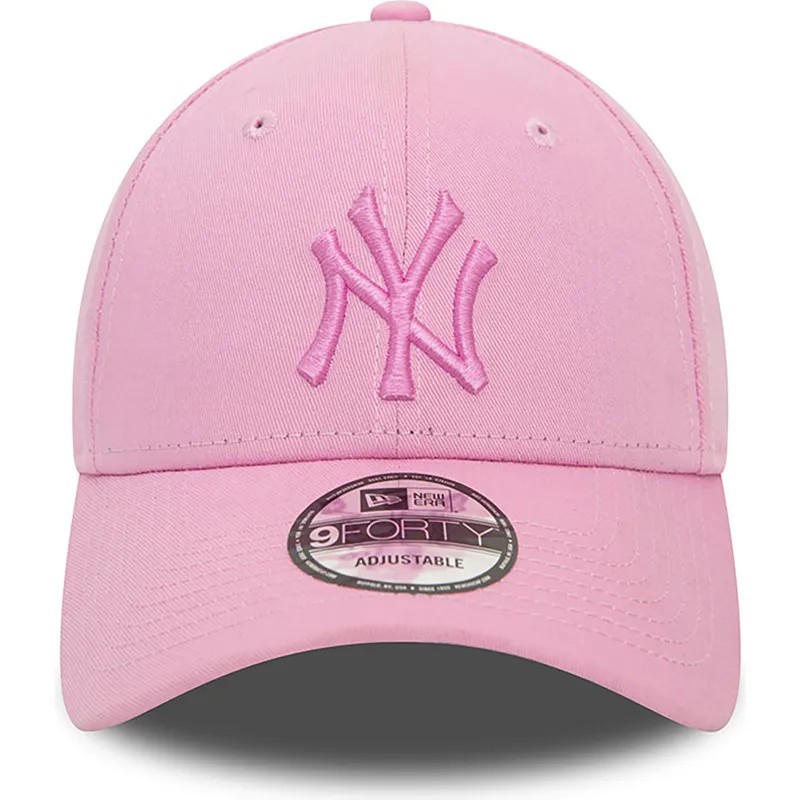 kapa-zaobljena-ruzicasta-podesiv-9forty-league-essential-new-york-yankees-mlb-new-era