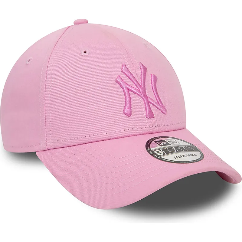 kapa-zaobljena-ruzicasta-podesiv-9forty-league-essential-new-york-yankees-mlb-new-era