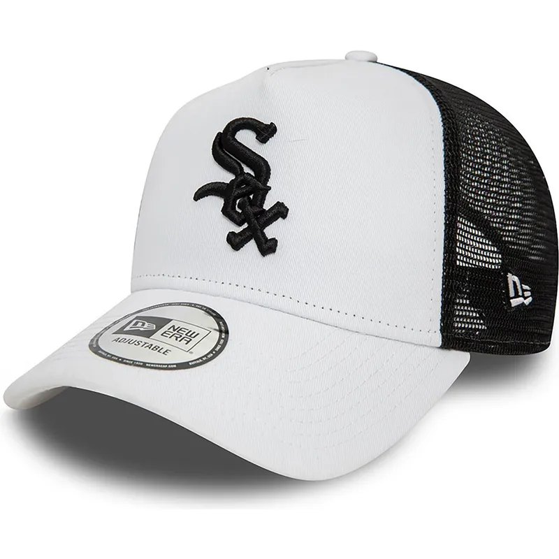 kapa-zaobljena-bijela-snapback-a-frame-league-essential-chicago-white-sox-mlb-new-era