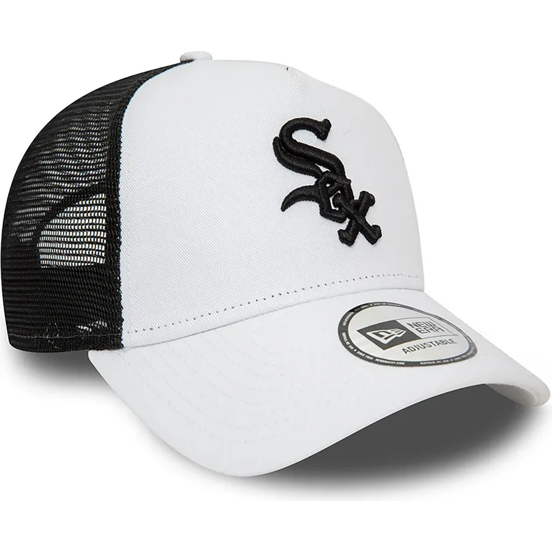 kapa-zaobljena-bijela-snapback-a-frame-league-essential-chicago-white-sox-mlb-new-era