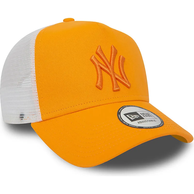 kapa-zaobljena-narancasta-snapback-a-frame-league-essential-new-york-yankees-mlb-new-era