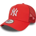 kapa-zaobljena-crvena-snapback-a-frame-league-essential-new-york-yankees-mlb-new-era