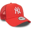 kapa-zaobljena-crvena-snapback-a-frame-league-essential-new-york-yankees-mlb-new-era