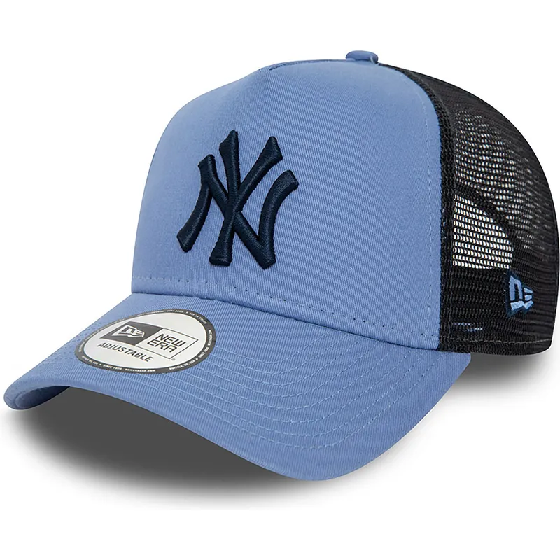 kapa-zaobljena-plava-snapback-a-frame-league-essential-new-york-yankees-mlb-new-era