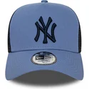 kapa-zaobljena-plava-snapback-a-frame-league-essential-new-york-yankees-mlb-new-era