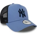 kapa-zaobljena-plava-snapback-a-frame-league-essential-new-york-yankees-mlb-new-era