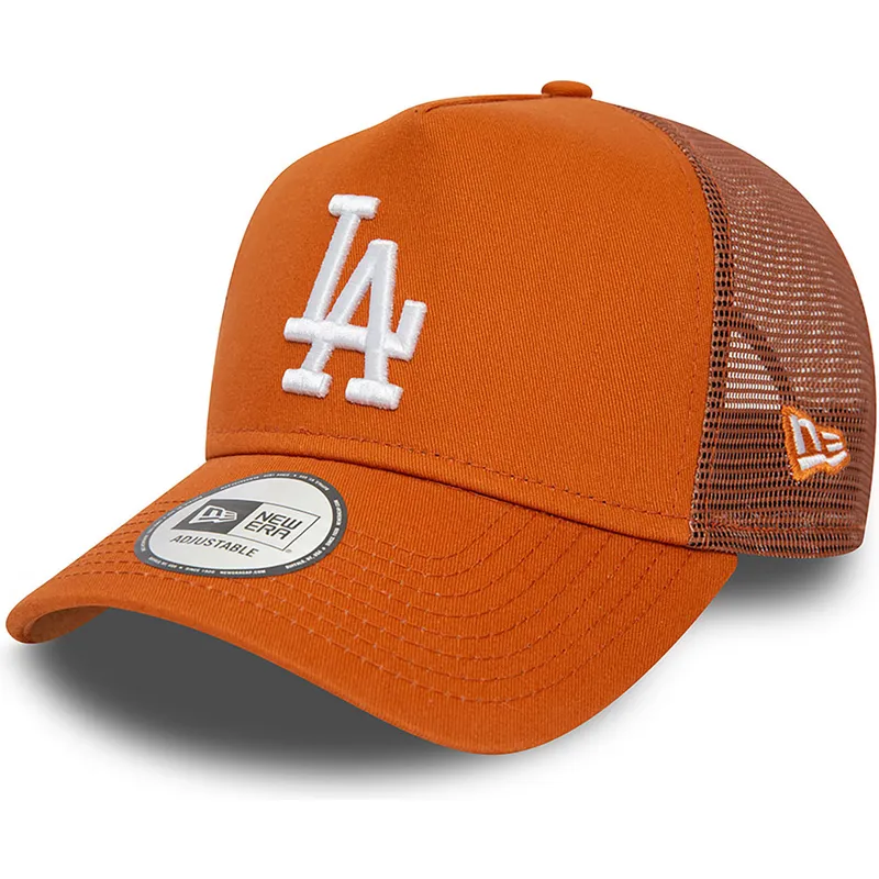 kapa-zaobljena-smeda-snapback-a-frame-league-essential-los-angeles-dodgers-mlb-new-era