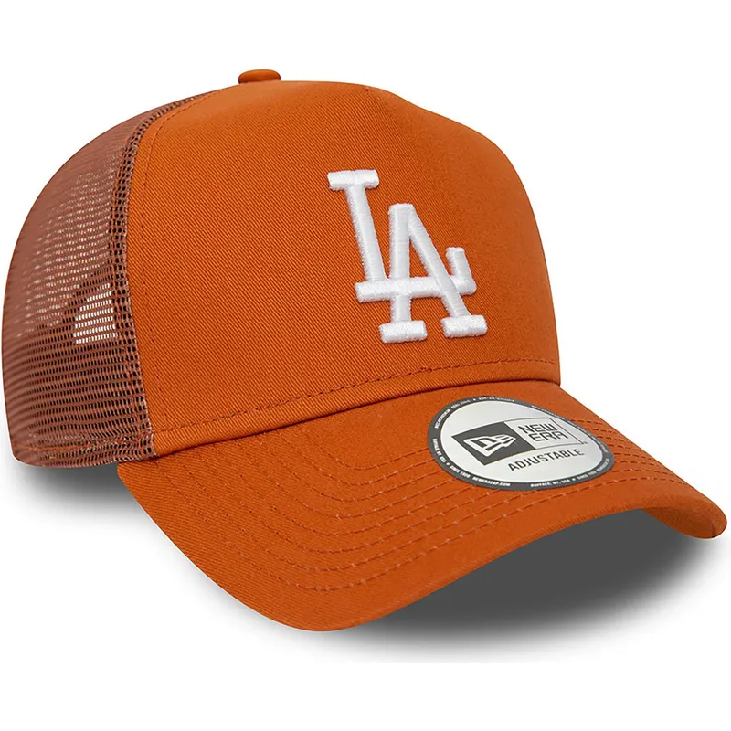 kapa-zaobljena-smeda-snapback-a-frame-league-essential-los-angeles-dodgers-mlb-new-era