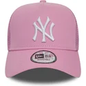 kapa-zaobljena-ruzicasta-snapback-a-frame-league-essential-new-york-yankees-mlb-new-era