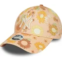 kapa-zaobljena-narancasta-podesiv-9forty-floral-all-over-print-new-york-yankees-mlb-new-era