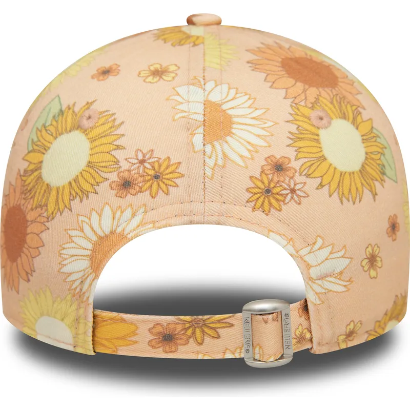 kapa-zaobljena-narancasta-podesiv-9forty-floral-all-over-print-new-york-yankees-mlb-new-era
