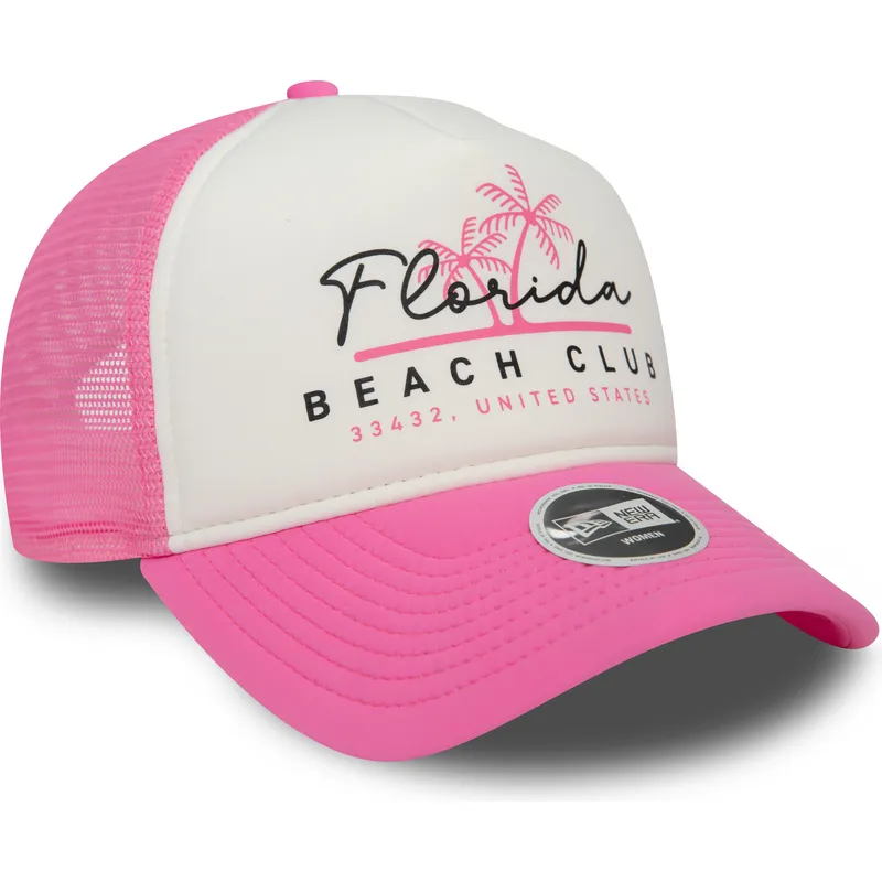 kapa-zaobljena-ruzicasta-snapback-a-frame-foam-front-florida-beach-club-new-era